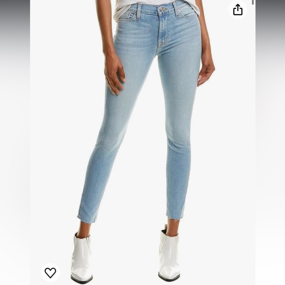 Hudson Blair High Rise Super Skinny Ankle Jeans